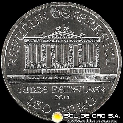 AUSTRIA - REPUBLIK OSTERREICH - WIENER PHILHARMONIKER - ORQUESTA FILARMONICA - 20 ONZAS DE PLATA/SILVER 999